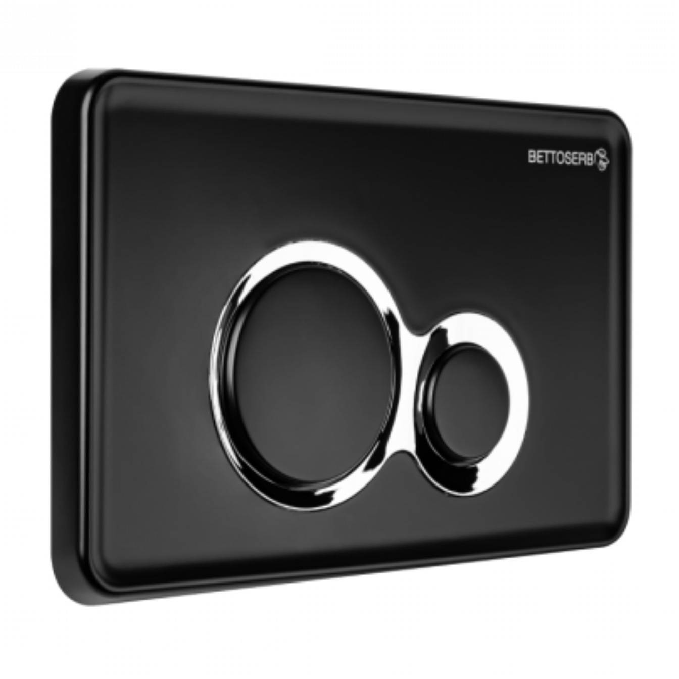 Клавиша смыва Pestan Bettoserb Jerez черный матовый/хром глянцевый 40006648
