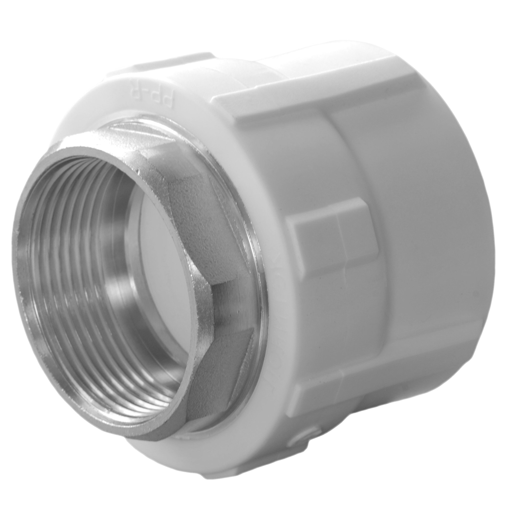 Муфта комбинированная Политэк PPR 40x1 1/4 внутренняя резьба белая 1040114