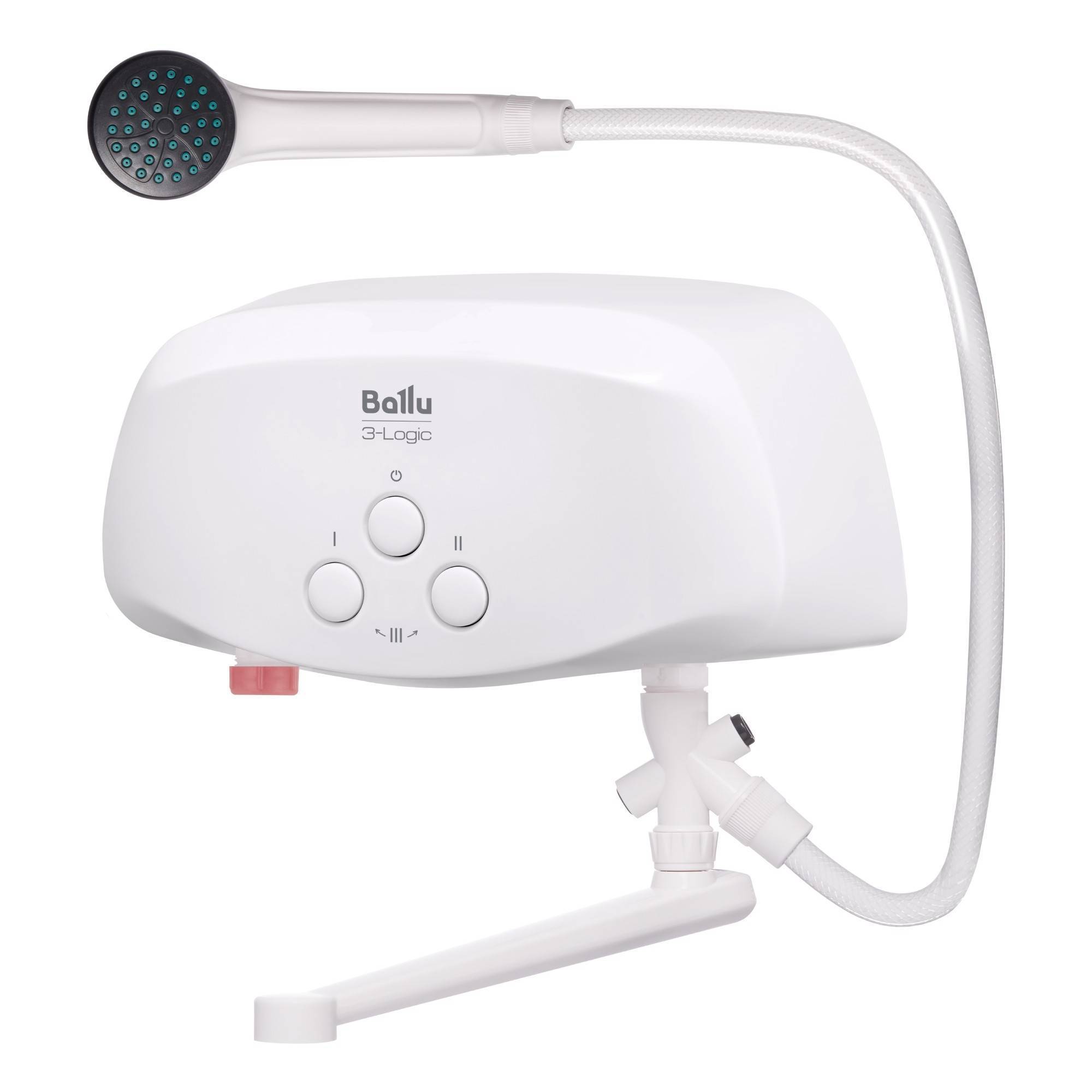 Водонагреватель проточный Ballu 3-Logic 3.5 TS кран и душ 1588892