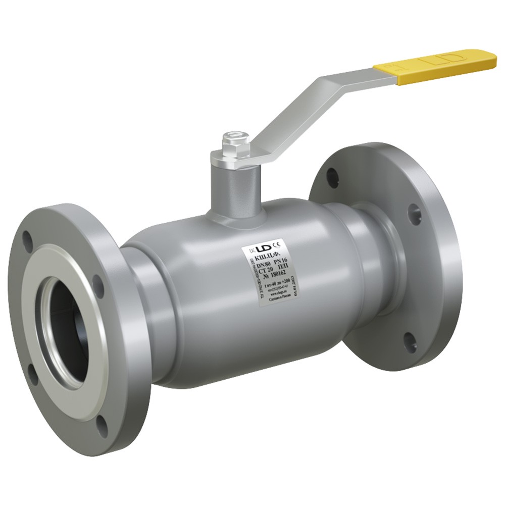 Кран шаровой фланцевый LD КШЦФ DN 15 PN 40 сталь 20 КШ.Ц.Ф.015.040.02