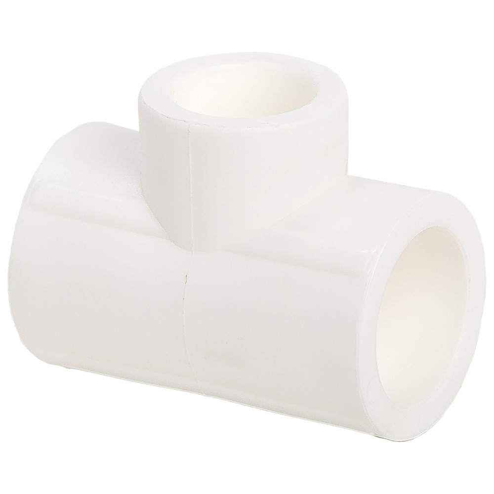 Тройник переходной полипропиленовый Lammin PPR 75х25х75 мм белый L0101075025