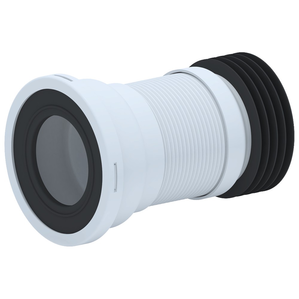 Слив для унитаза АНИ пласт K918 гофрированный 220-420 мм K918