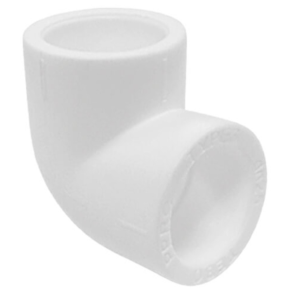 Угольник TEBO PP-R 90 градусов 25 мм белый 030030112