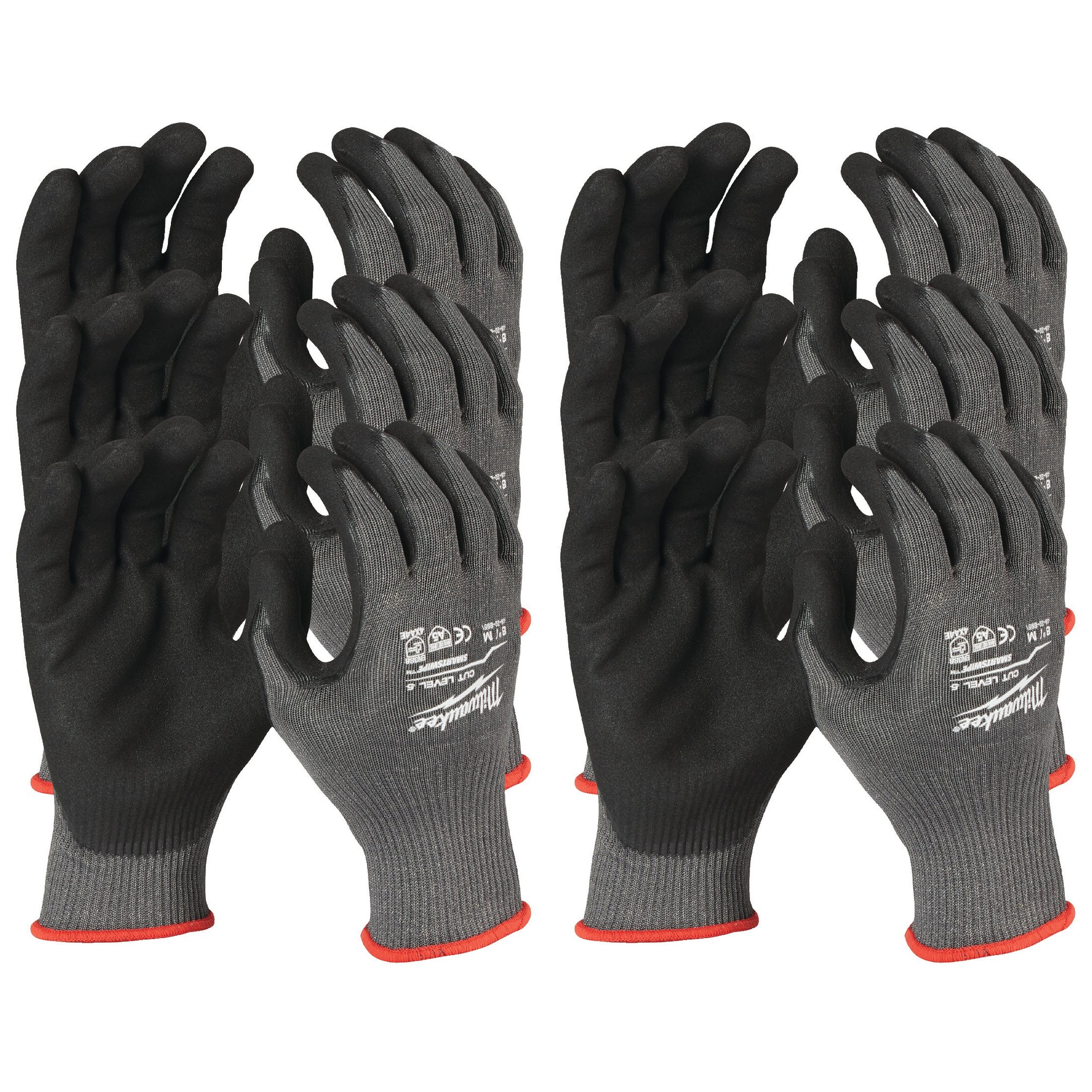 Перчатки защитные Milwaukee Cut Level 5/E размер L/9 (12 пар) 4932471428