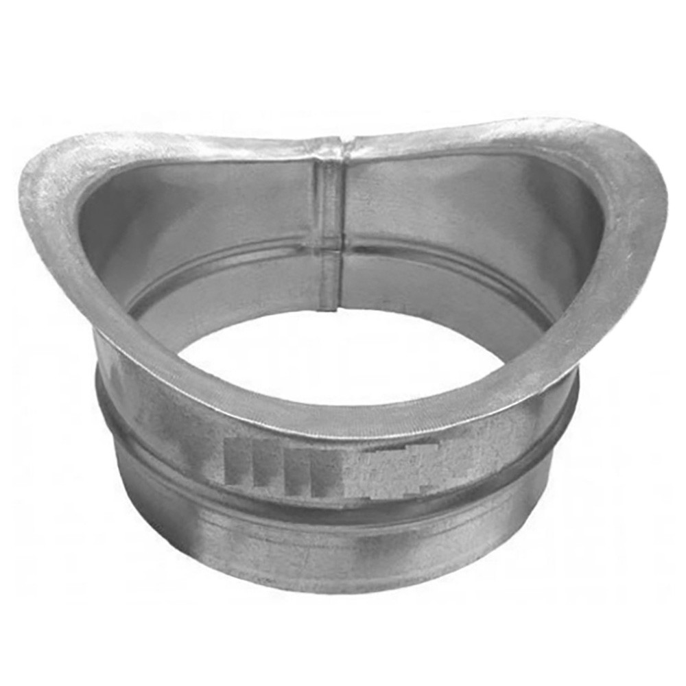 Врезка круглая Галвент 200 мм 90 градусов оцинкованная сталь 0.5 мм НС-1643094