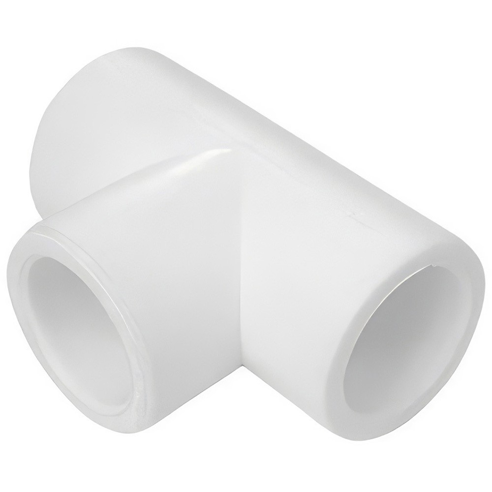 Тройник полипропиленовый FDplast PPR 75 мм белый (уп. 24 шт) 101007500
