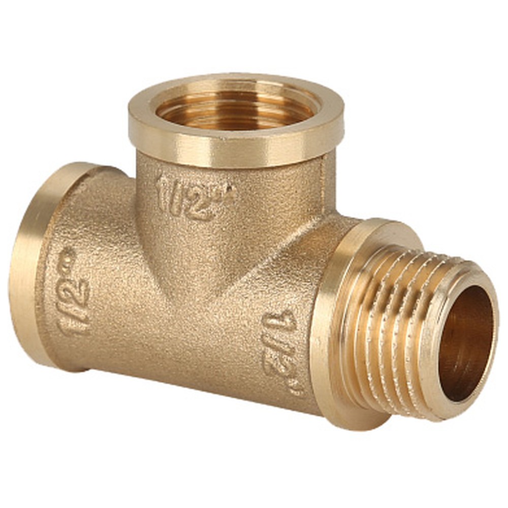 Тройник латунный Gappo ВР-ВР-НР 1/2 G843.12