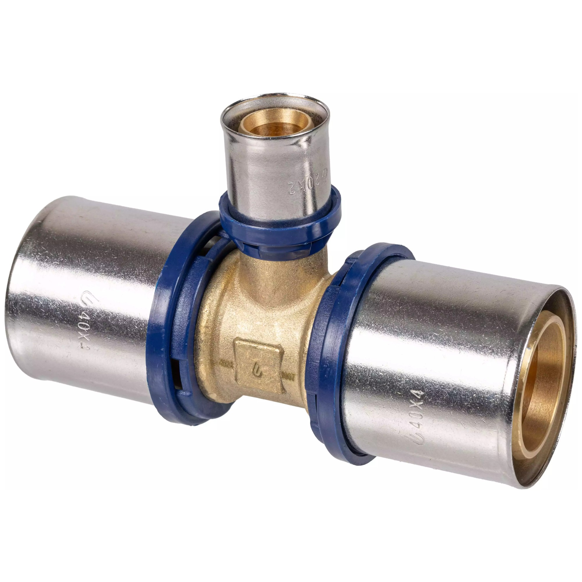 Тройник пресс Usystems MLC Plus равнопроходной латунный 26-26-26 мм 1777657