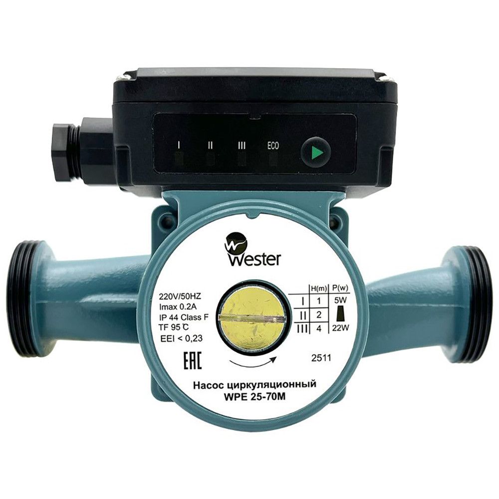 Насос циркуляционный Wester WPE 25-60M 130 мм без гаек 0-18-0172