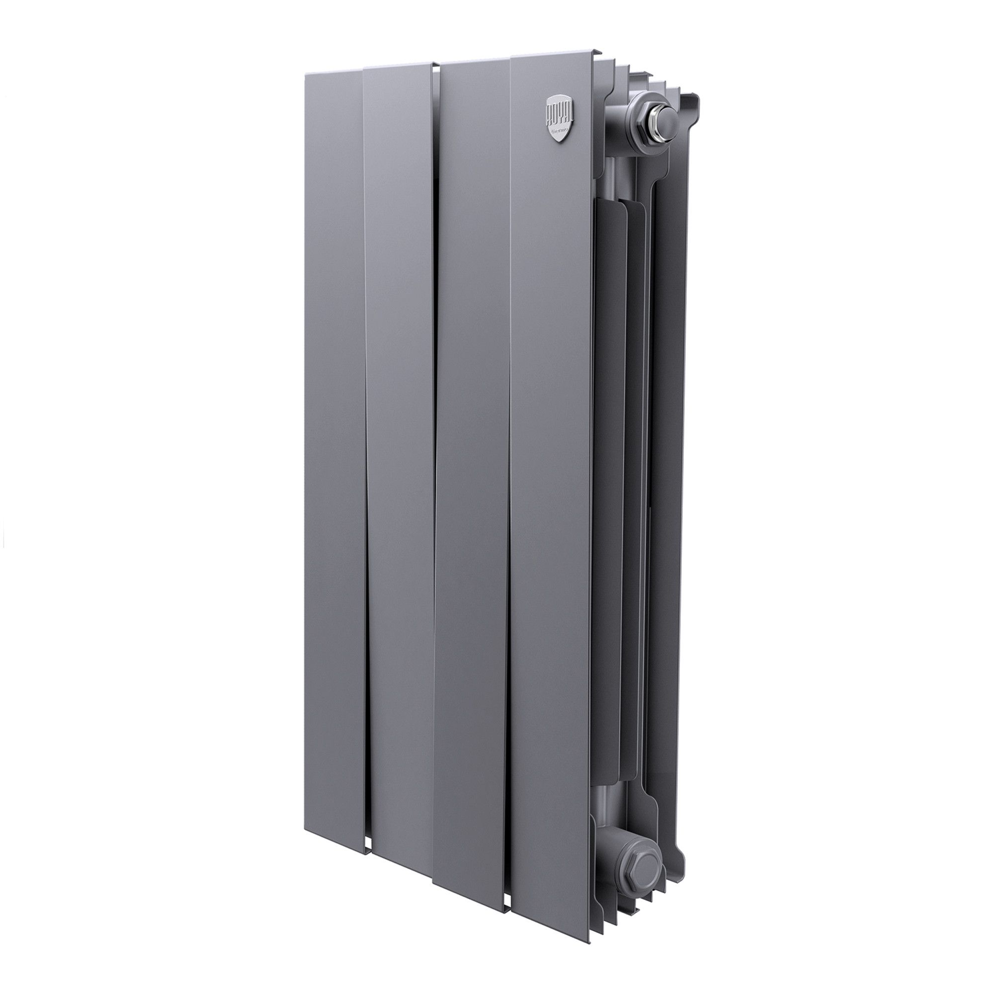Радиатор биметаллический Royal Thermo PianoForte 500 4 секции Silver Satin RTPSS50004