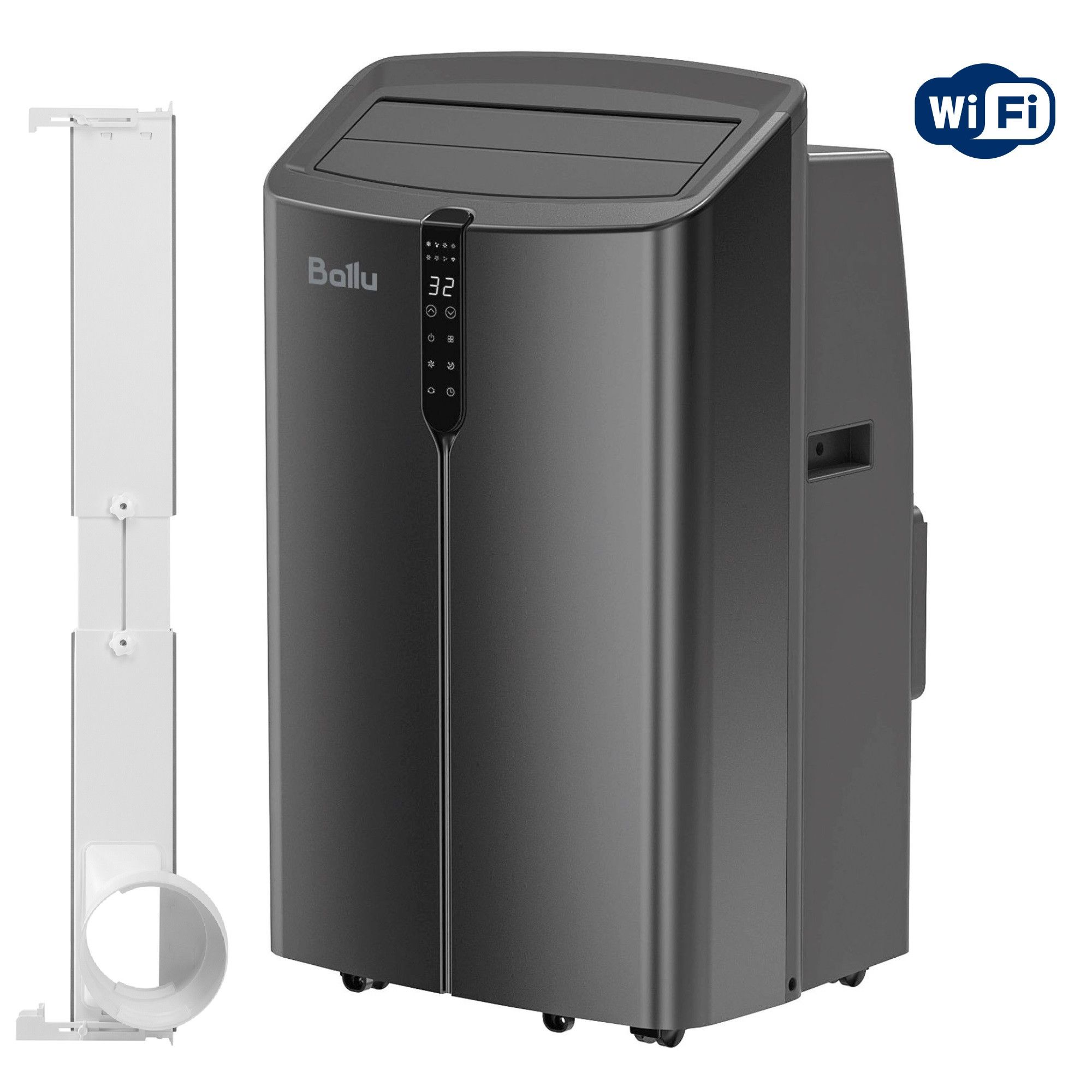 Кондиционер мобильный Ballu Smart Inverter BPAC-14 IE/N6 в комплекте с адаптером UniPort 1.0 BPAC-14 IE/N6/UniPort