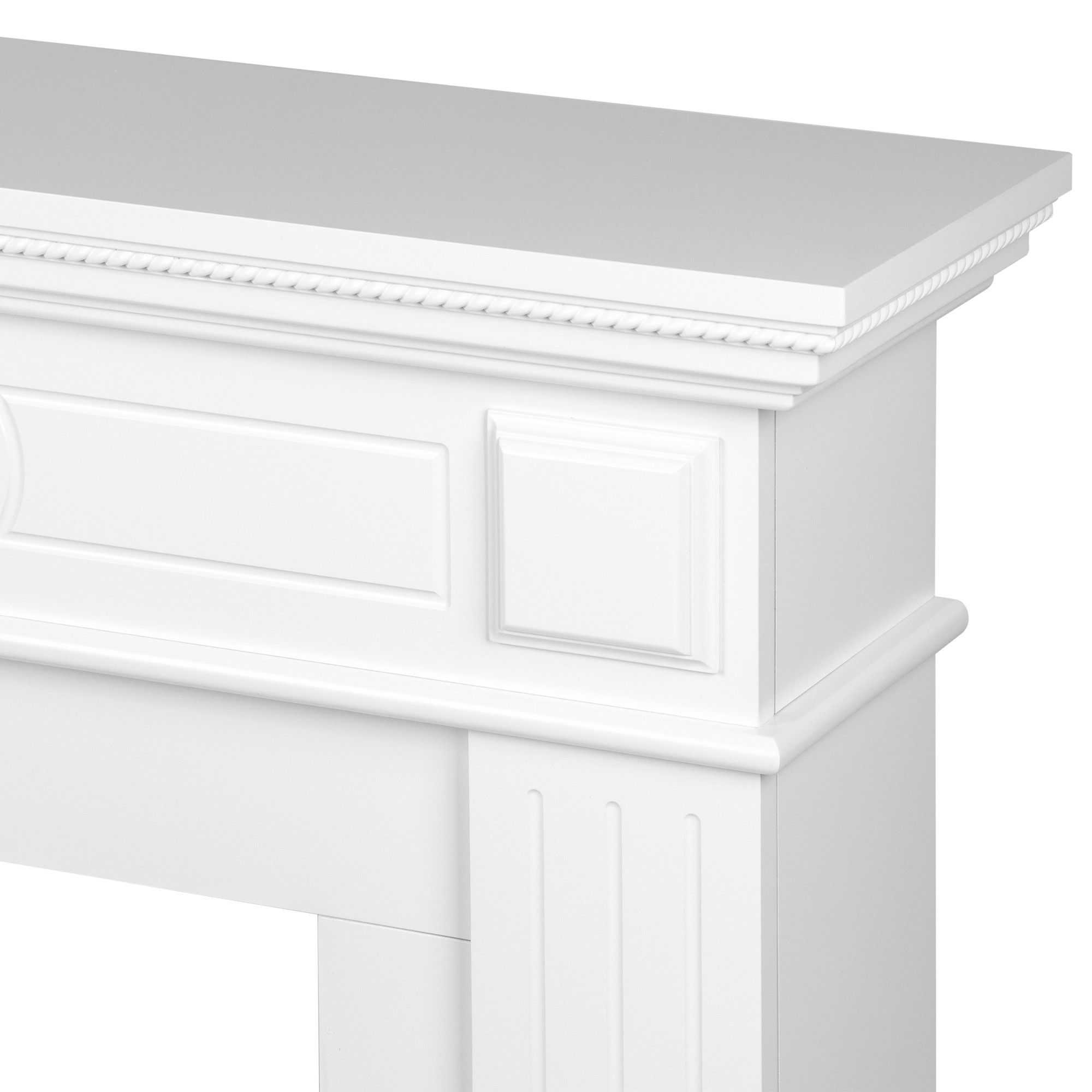 Каминокомплект: Очаг Electrolux Classic EFP/P-1020LS, портал Bianco Classic белый