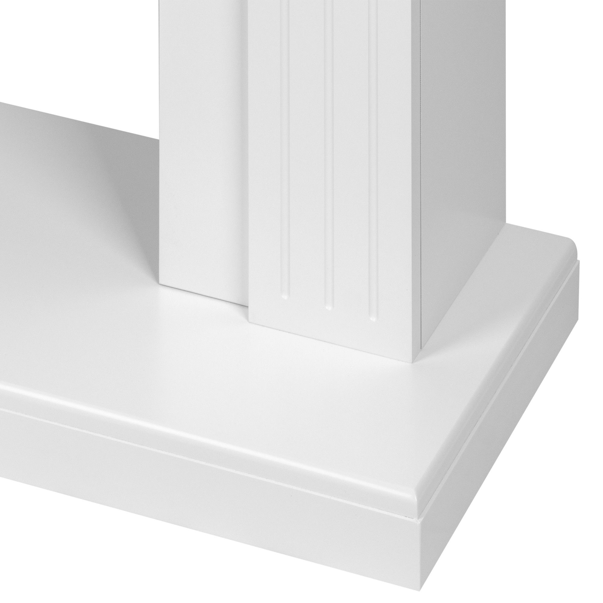 Каминокомплект: Очаг Electrolux Classic EFP/P-1020LS, портал Bianco Classic белый