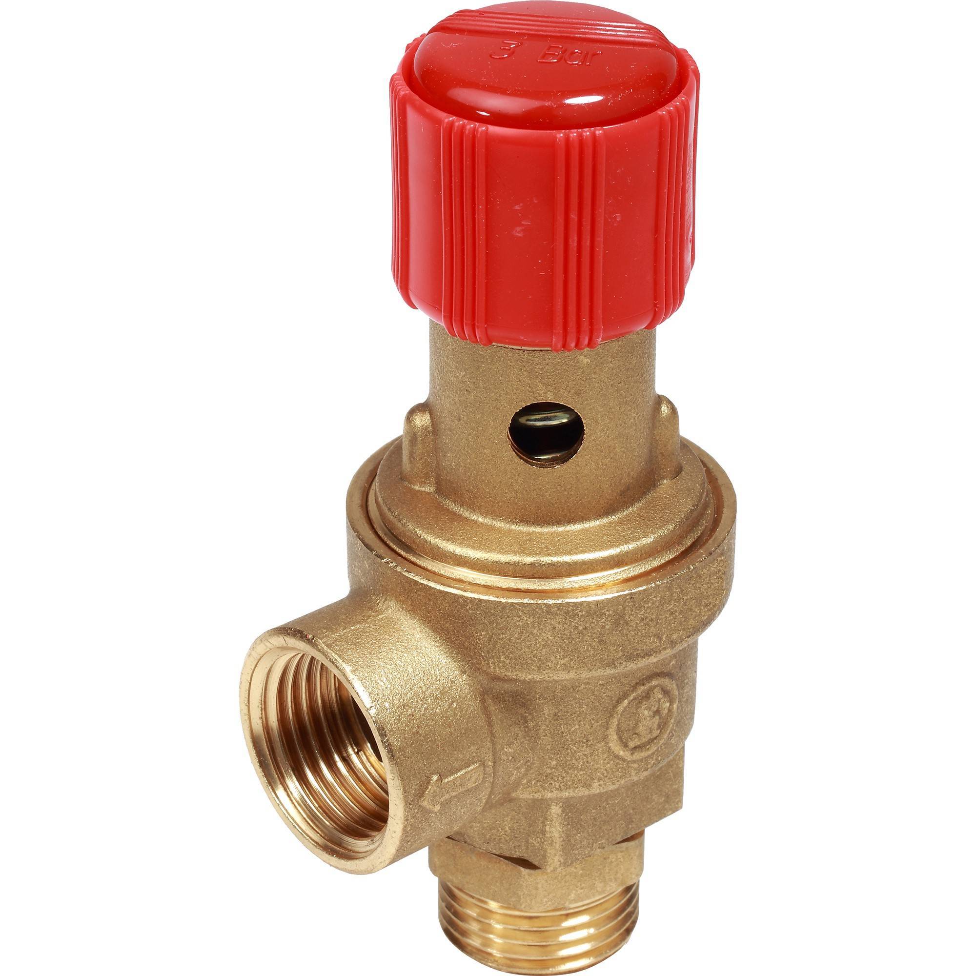 Клапан предохранительный Giacomini 1/2 3 бар наружная резьба R140MY003