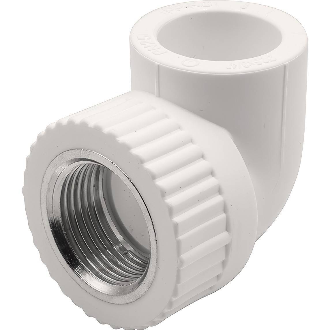 Угольник комбинированный 90° PP-R THERMOLIGHT 25 мм x 3/4 ВР белый НС-1620667