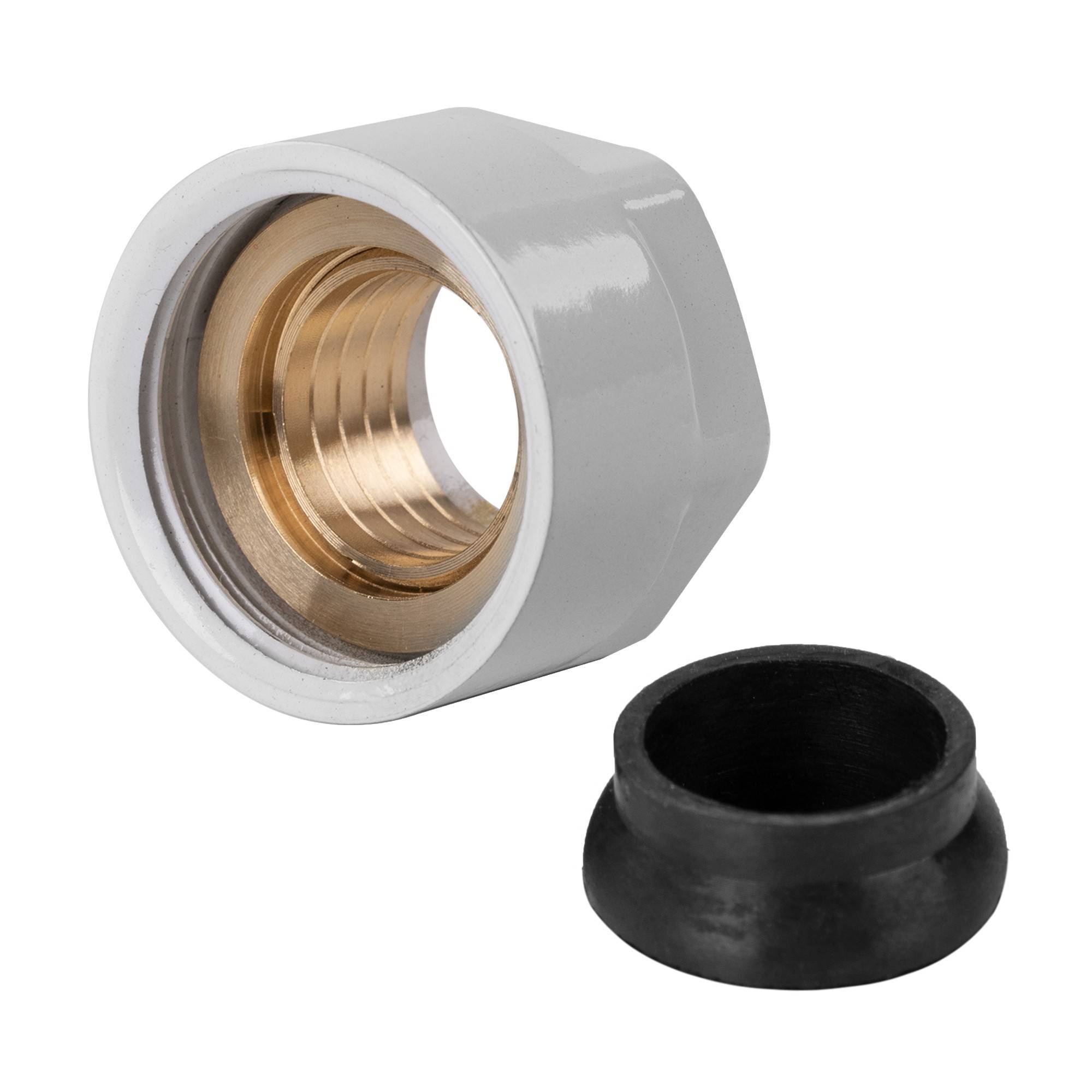 Концовка для монтажной трубки Royal Thermo 3/4 Евроконус белая RTE 07.034W