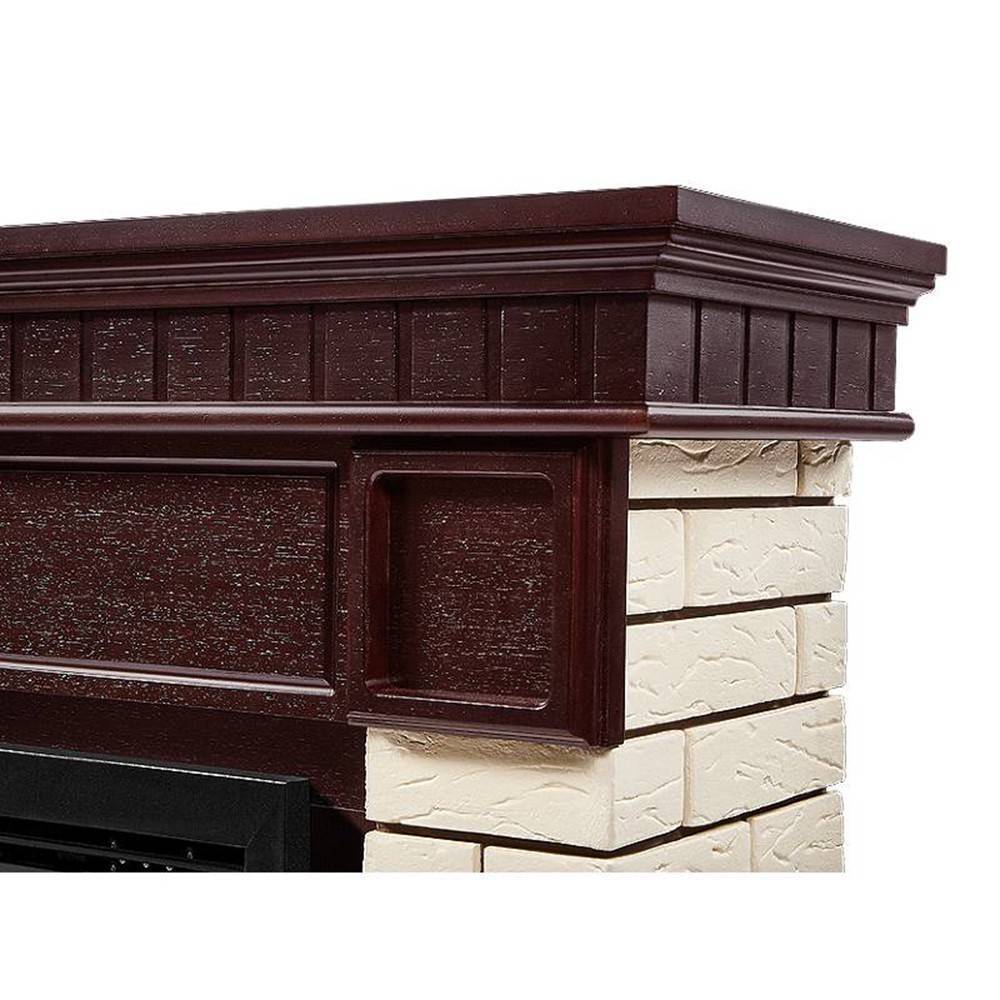 Каминокомплект Firelight Bricks 25 камень бежевый шпон темный дуб с биокамином BFP/P-2520 1660820