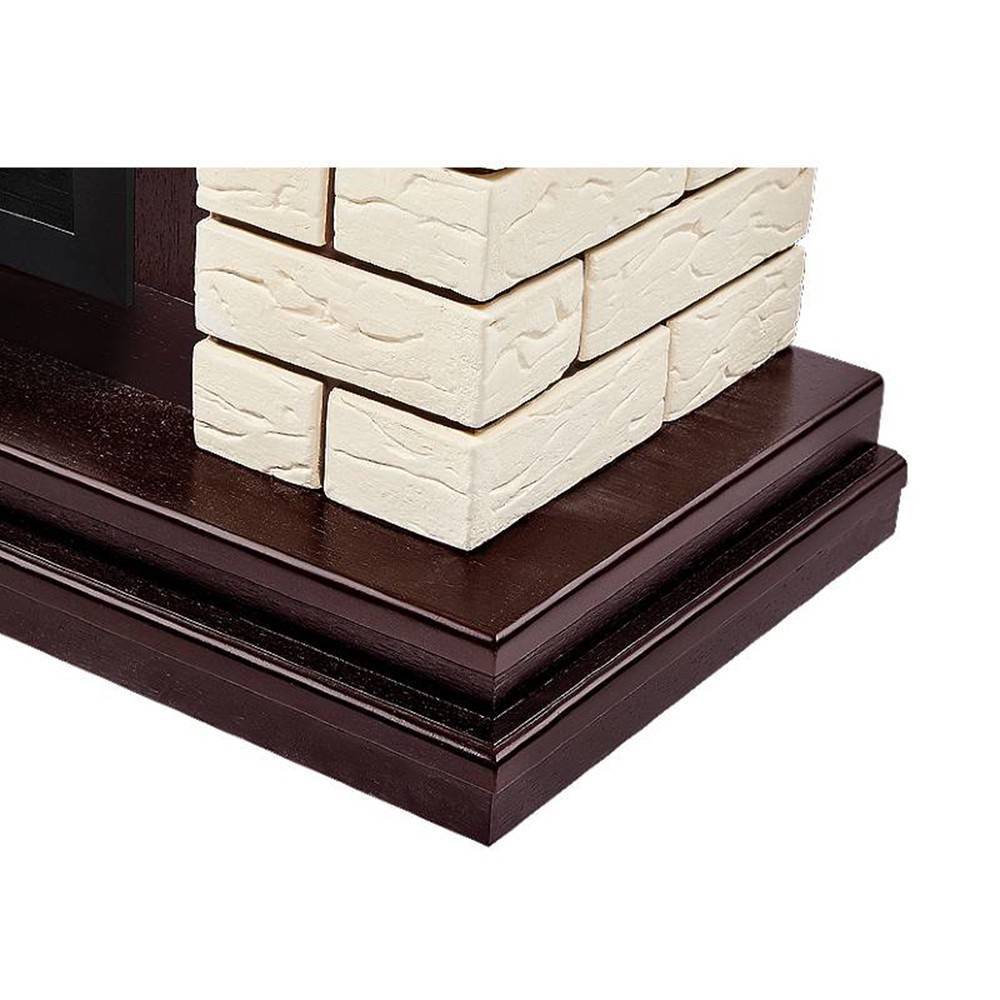 Каминокомплект Firelight Bricks 25 камень бежевый шпон темный дуб с биокамином BFP/P-2520 1660820