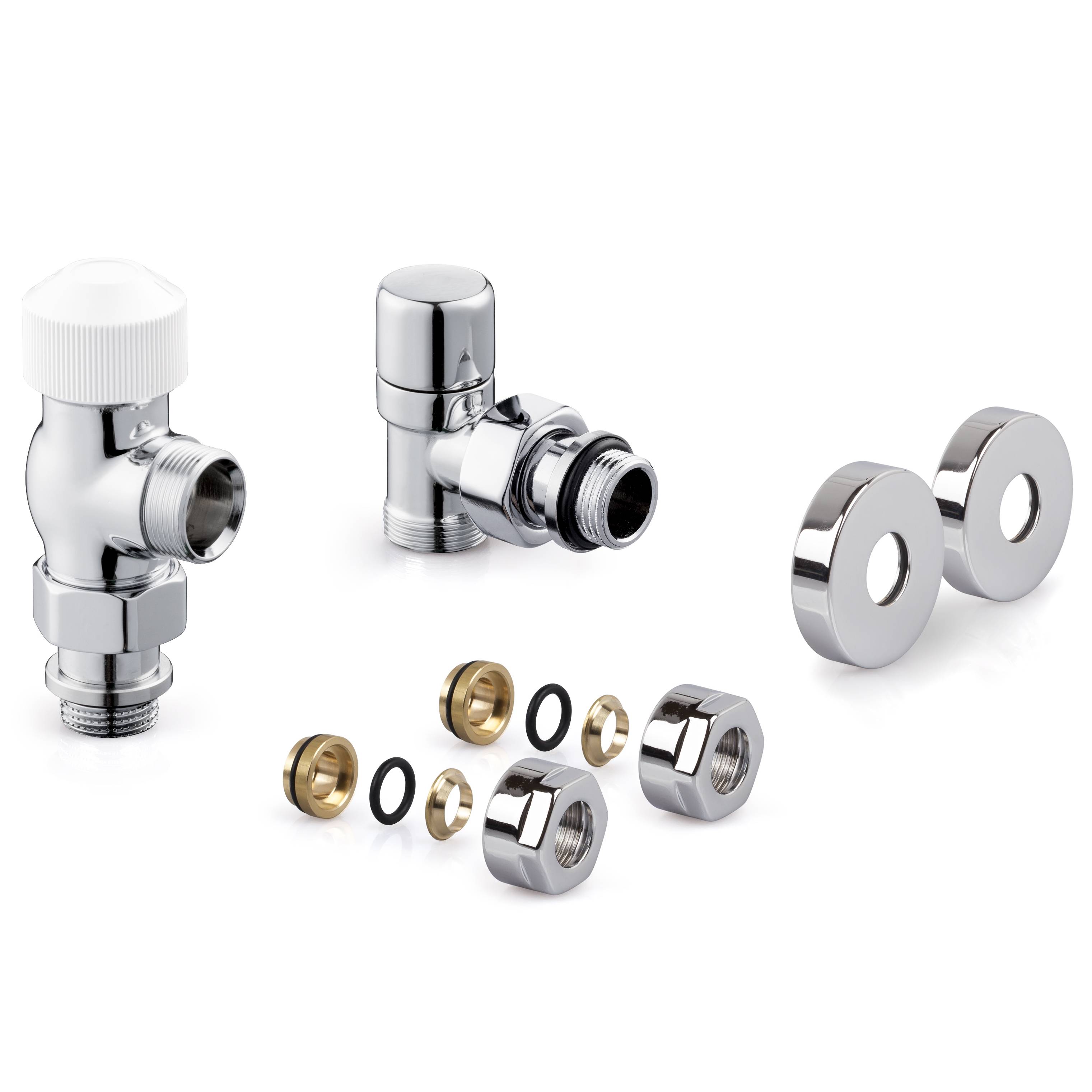 Набор термостатический для радиатора осевой Royal Thermo Design Pro 15 мм M30x1.5 хром НС-1458114