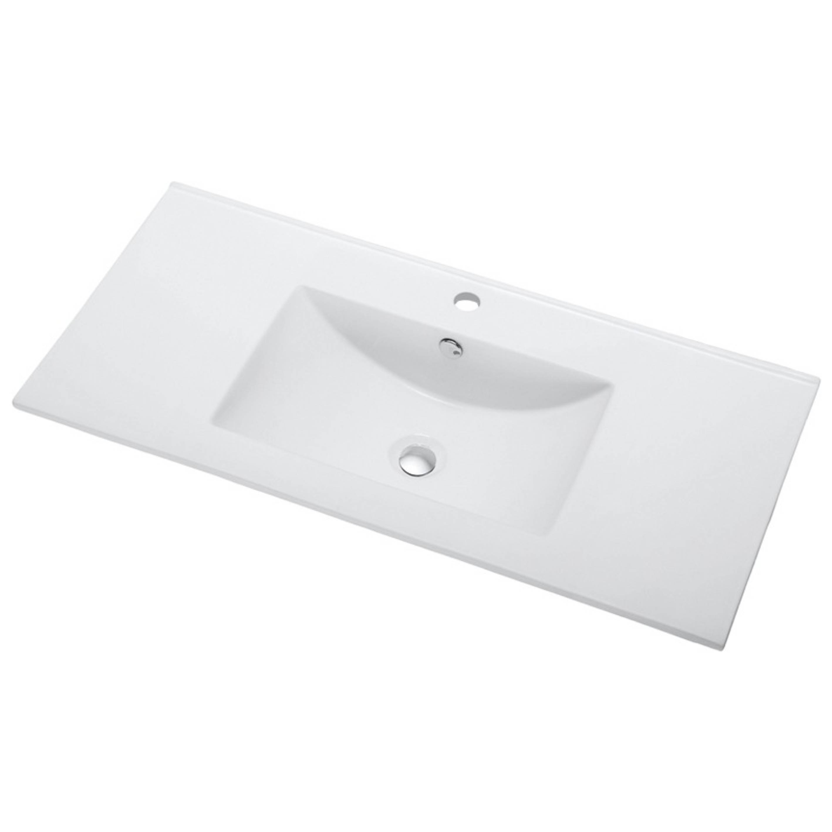 Раковина Orange B03-1000W встраиваемая сверху санфарфор белый B03-1000W