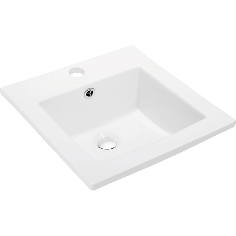 Раковина встраиваемая сверху Orange B03 белая B03-410w