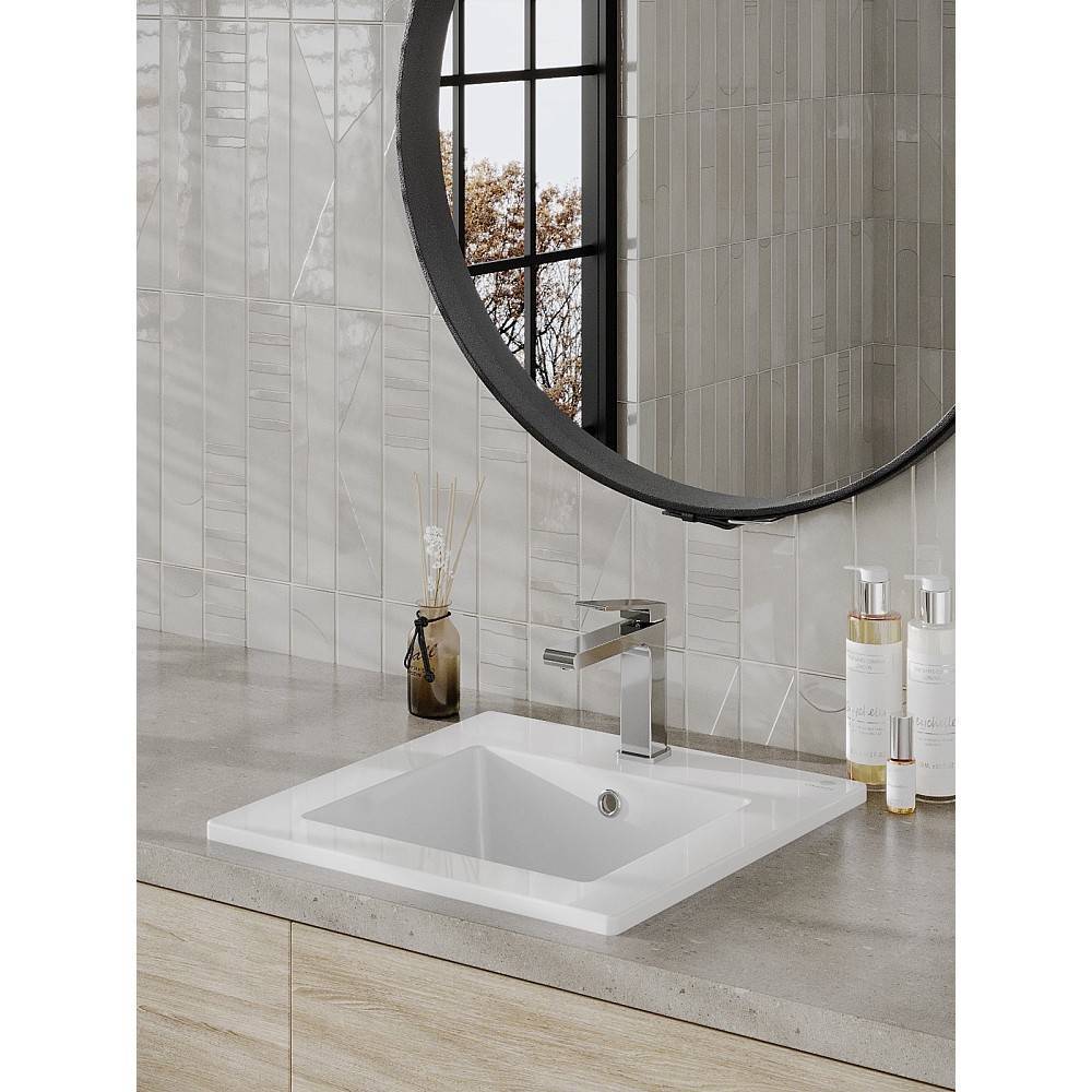 Раковина встраиваемая сверху Orange B03 белая B03-410w