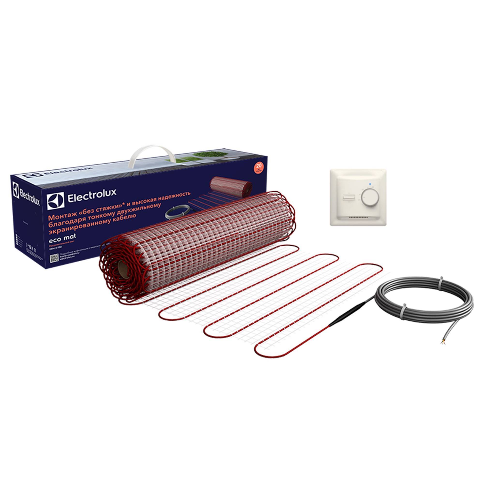 Нагревательный мат Electrolux Eco Mat EEM 2-150-0.5 комплект с терморегулятором EEM 2-150-0.5