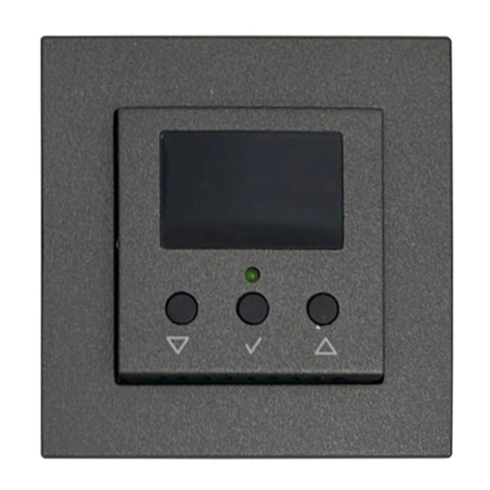 Терморегулятор комнатный Экосвет-200 для конвекторов с вентилятором антрацит 200