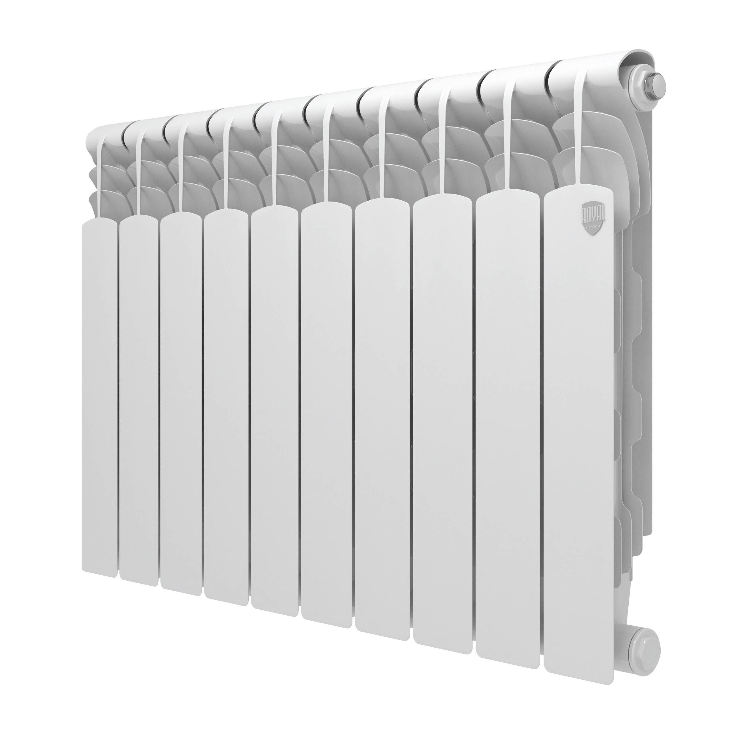 Радиатор биметаллический Royal Thermo Revolution B 500 10 секций боковое подключение 1682417