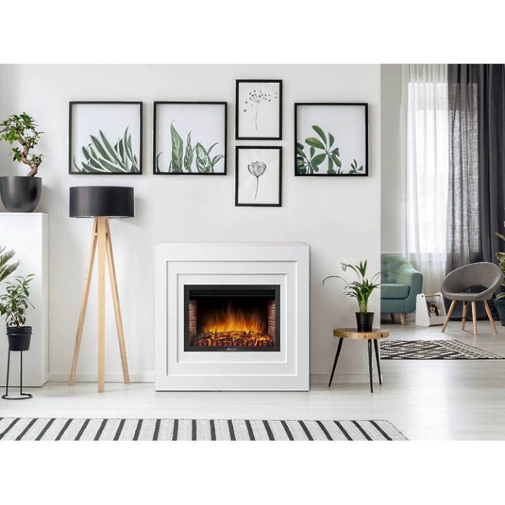 Каминокомплект биокамин Firelight BFP/P-3020 с порталом Cubo 30 белый НС-1708563