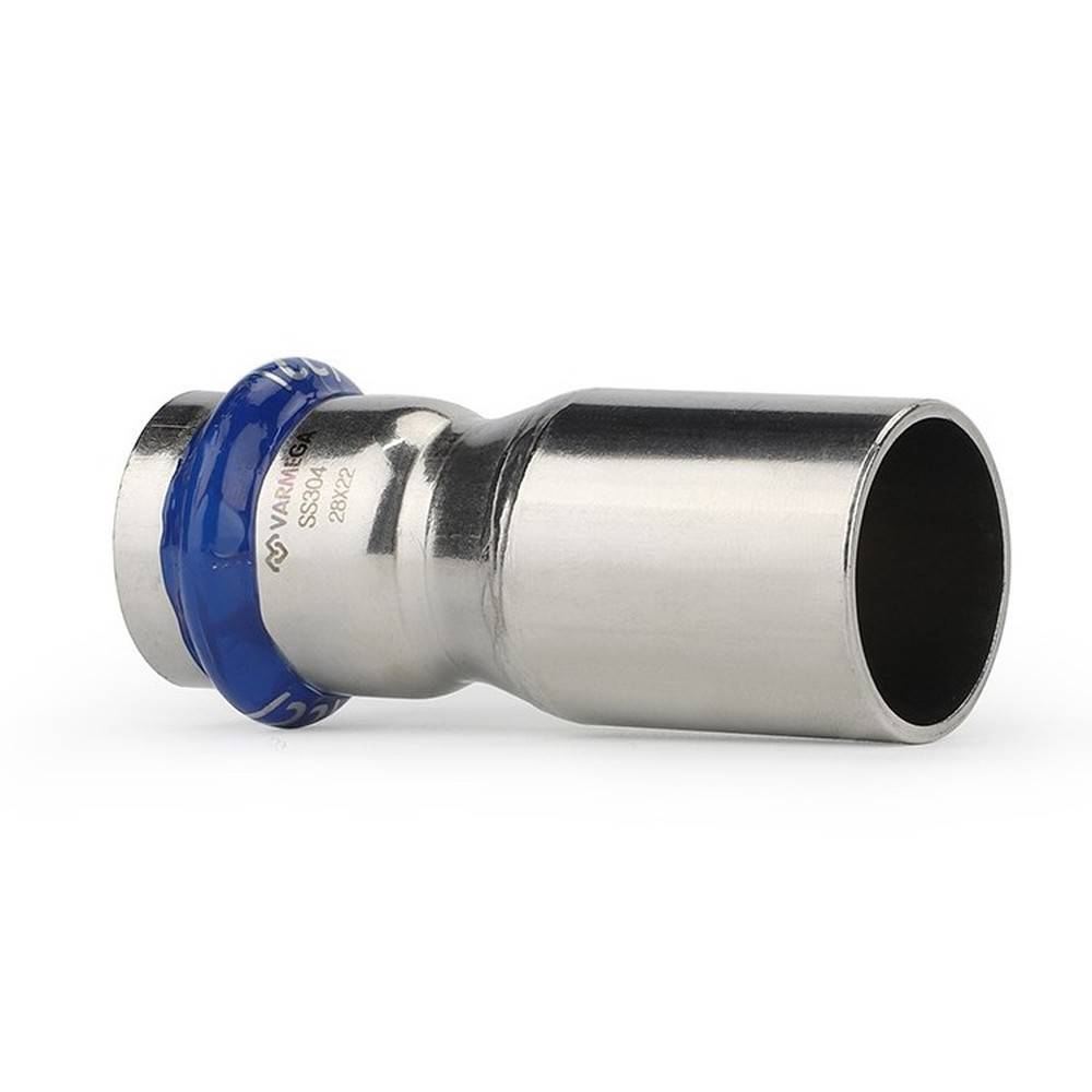 Муфта-вставка Varmega Inox Press однораструбная переходная 35a x 18 мм VM704003518