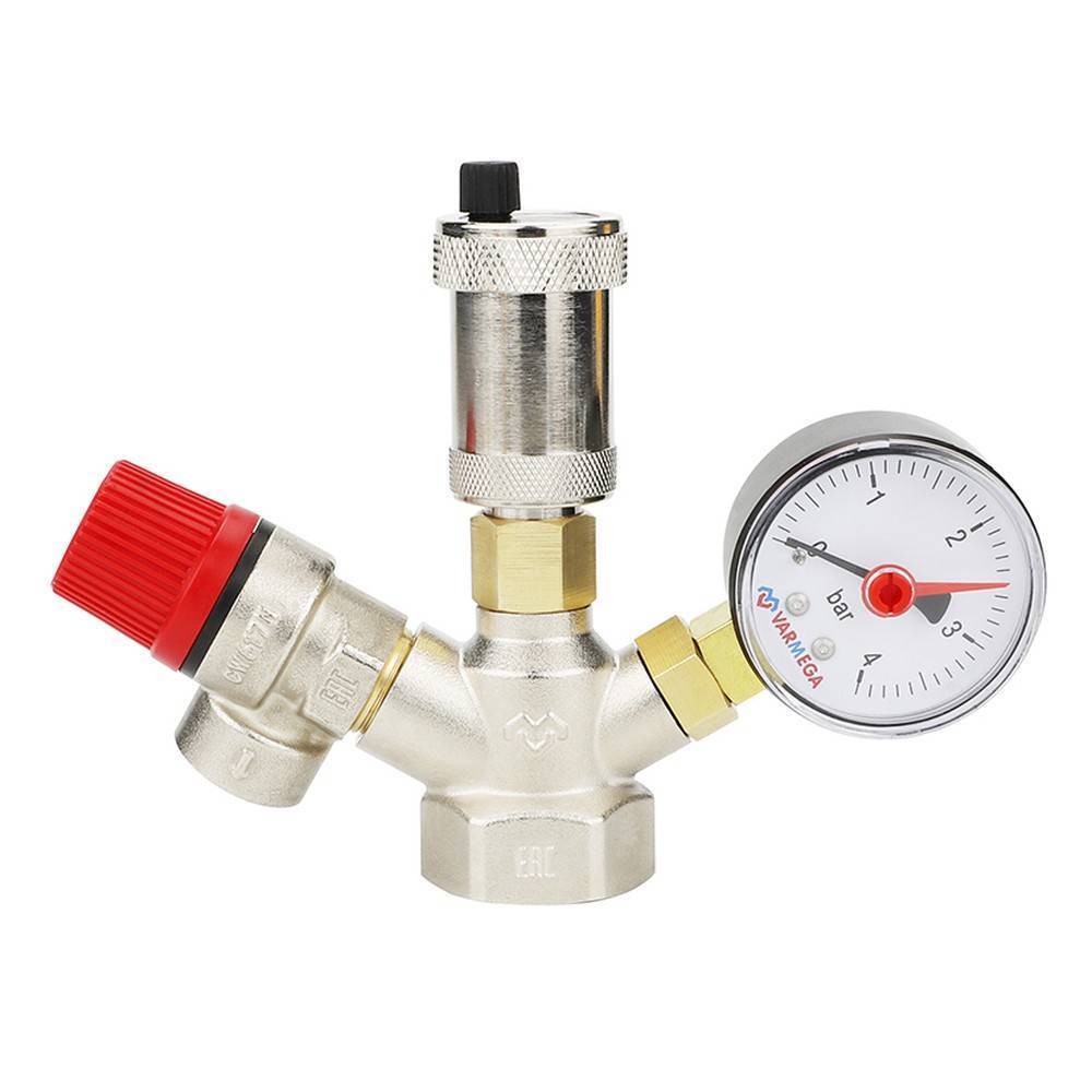 Группа безопасности котла Varmega VM16101 1 латунь VM16101