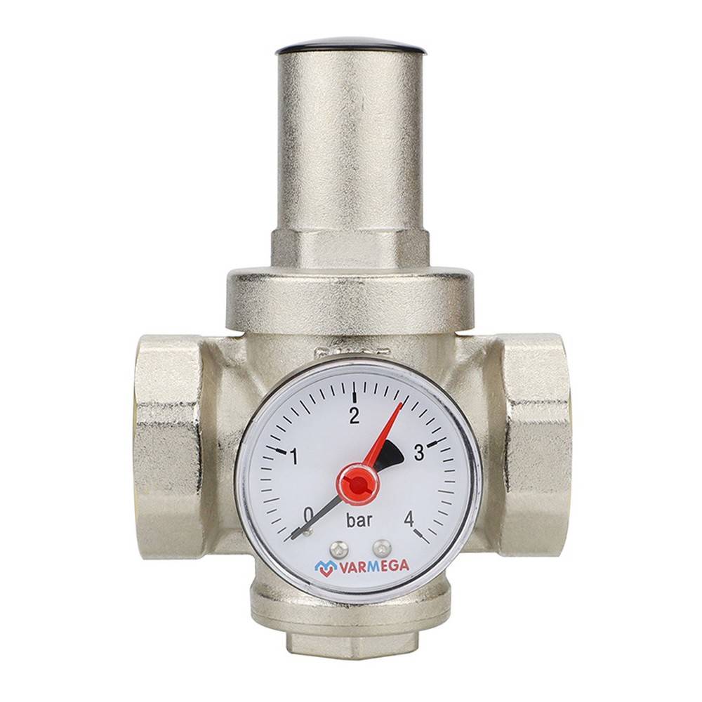 Редуктор давления Varmega поршневой 2 PN25 под манометр VM12706