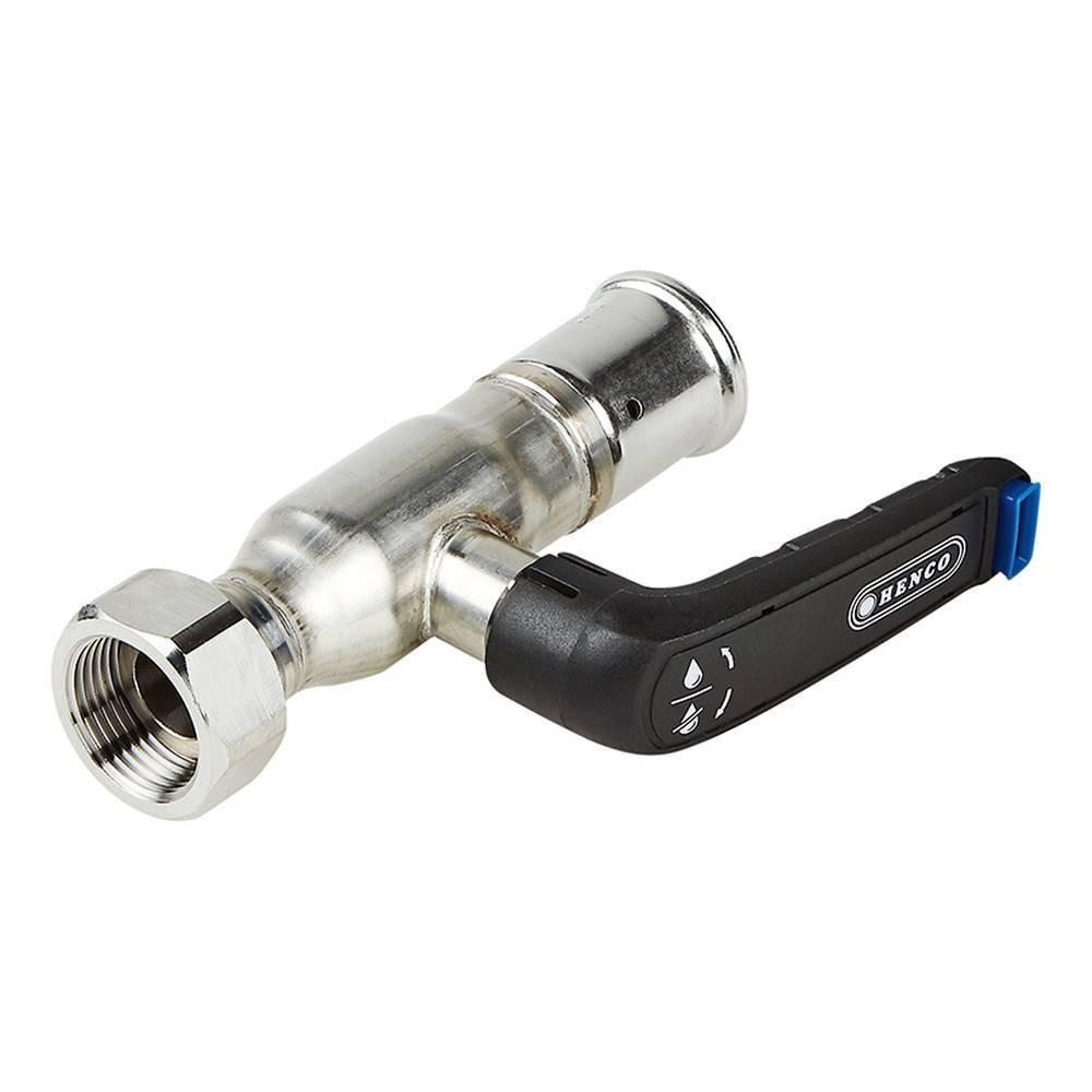 Кран шаровой Henco из нержавеющей стали пресс-накидная гайка 26x3/4 17-2606-M