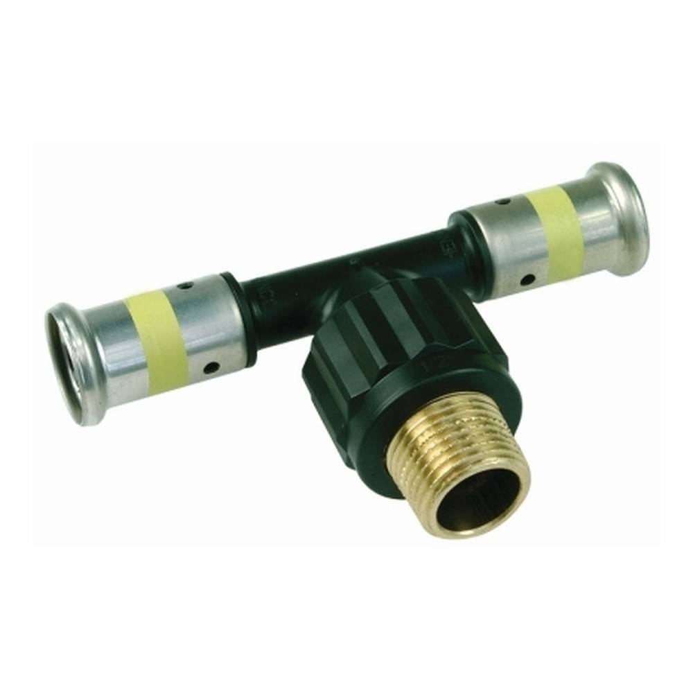 Тройник пресс HENCO 32x3/4x32 НР ПВДФ для газа 1647277