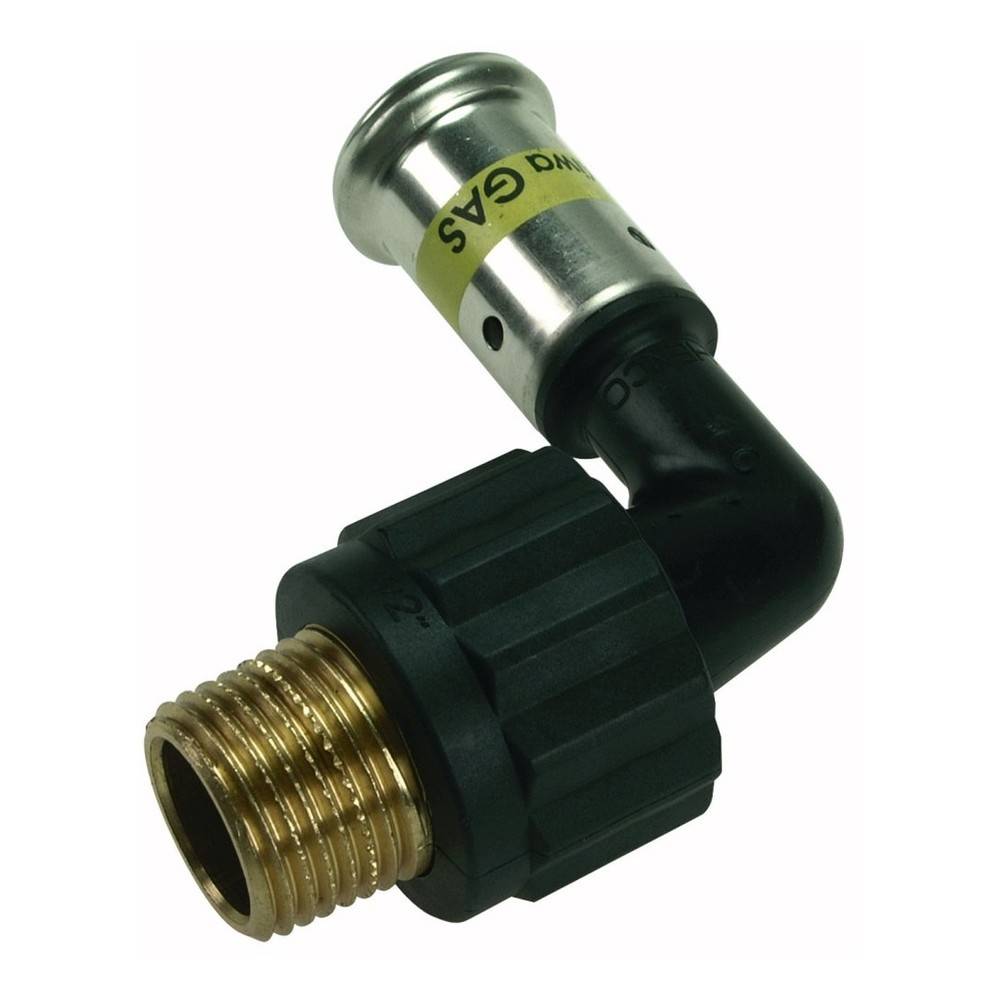 Угольник 90° Henco PVDF пресс НР (газ) 20x1/2 1647452