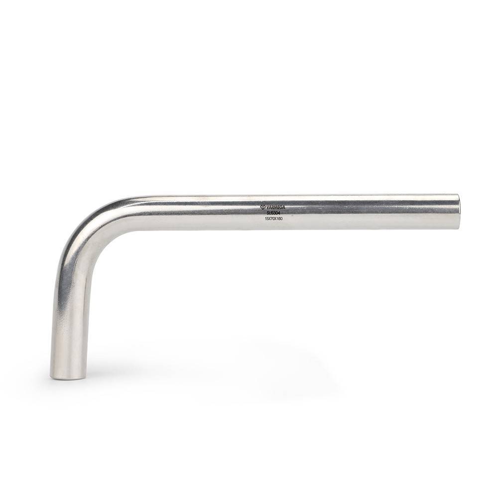 Отвод безраструбный VARMEGA Inox Press 90° 15х70х160 мм 1659613