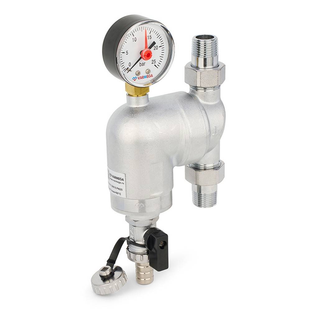 Фильтр сетчатый промывной поворотный VARMEGA 1/2 с разъемными соединениями VM21811