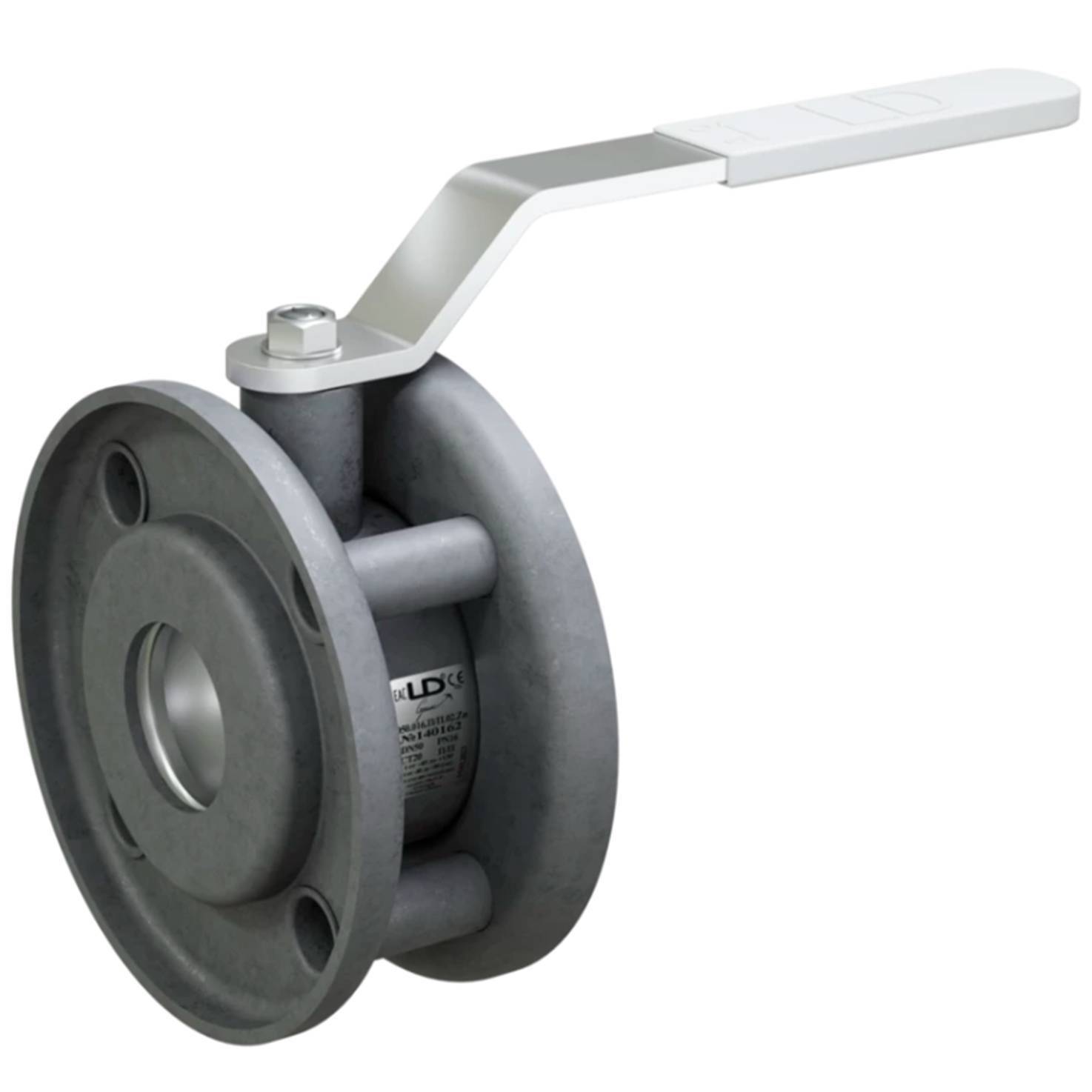 Кран шаровой LD Стриж Ду50 Ру16 межфланцевый оцинкованный полнопроходной КШ.Ц.М.050.016.П/П.02