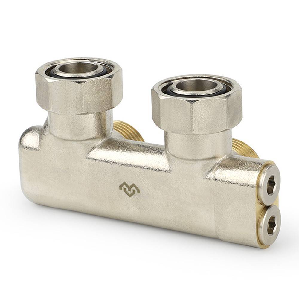 Узел нижнего подключения Varmega угловой перекрестный 3/4 EK x 3/4 EK VM13901