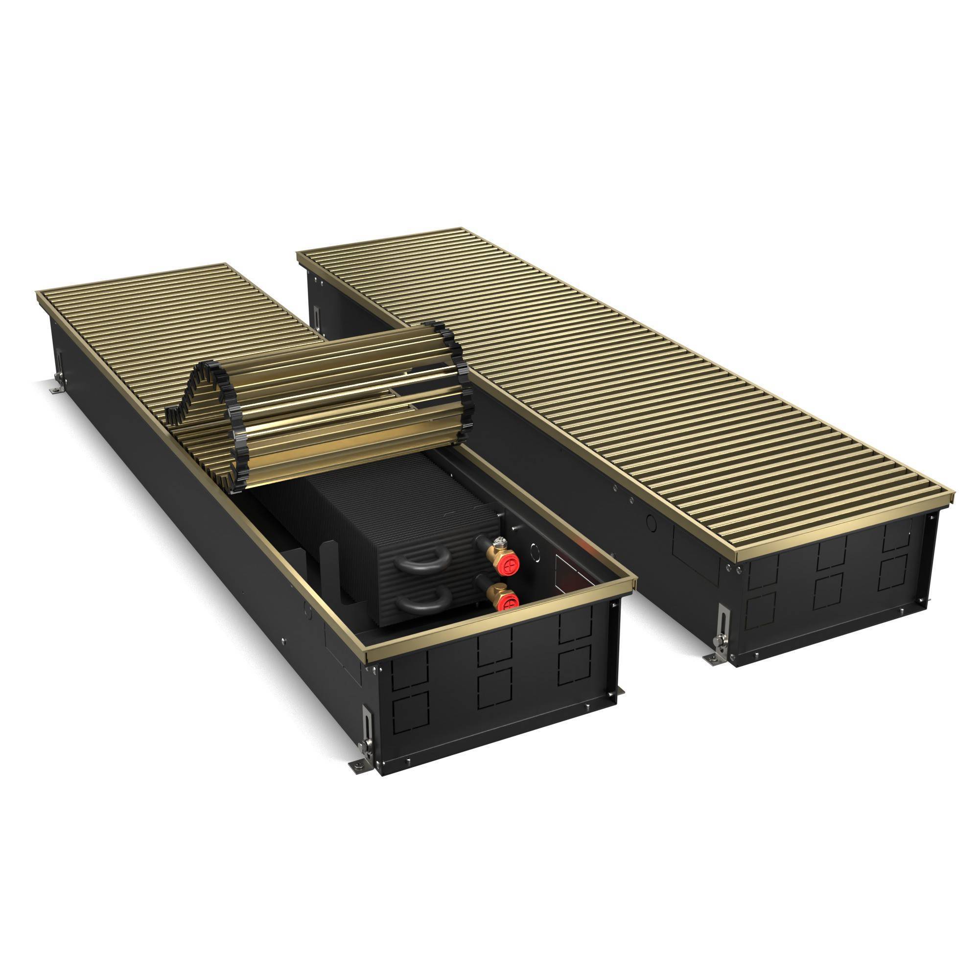 Конвектор внутрипольный Royal Thermo ATRIUM 150x300x2100 мм DG-U Светлая бронза 1558525