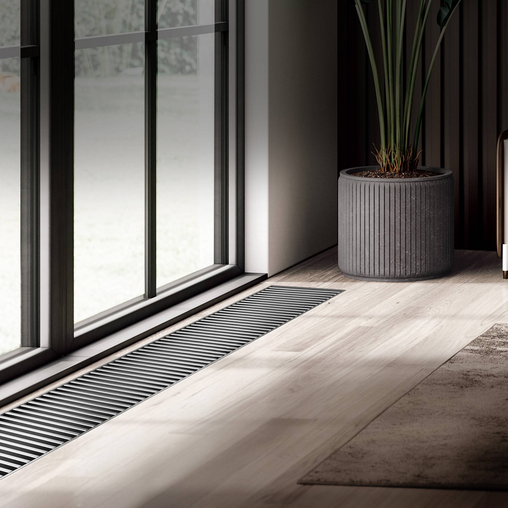 Конвектор внутрипольный Royal Thermo ATRIUM TURBO-190/400/3000-DG-U-NA инверторный НС-1665155