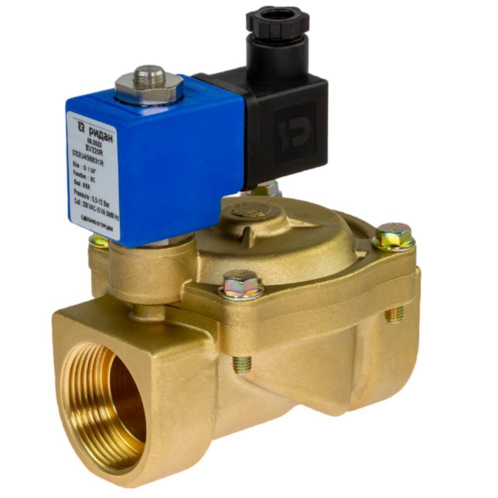 Клапан электромагнитный Ридан EV220R G 1 1/2 EPDM НЗ 0.5-12 бар 1447855