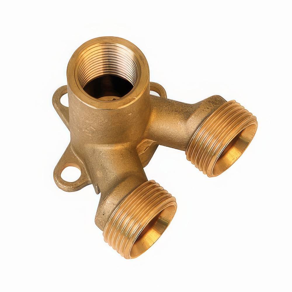 Водорозетка HENCO пресс сдвоенная 2 евроконуса 3/4x1/2x3/4 17P-050405