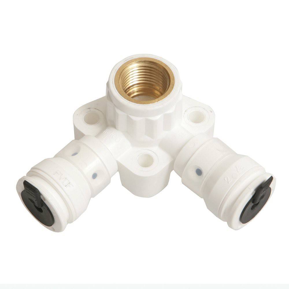 Водорозетка угловая Henco Vision 16x1/2 ВР 40 мм с заглушкой V02-1604