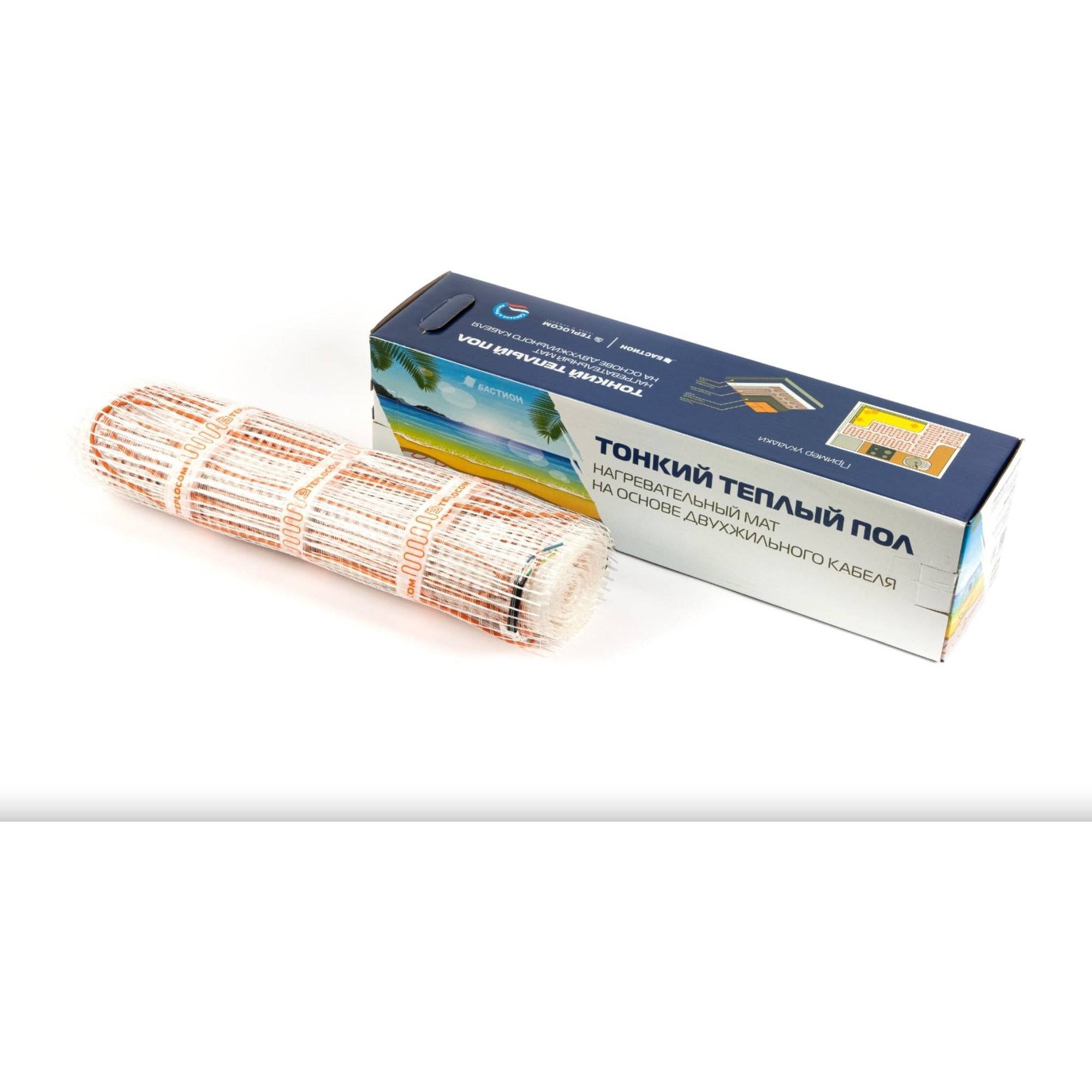 Нагревательный мат двужильный TEPLOCOM МНД-12.0 1920 Вт 12.0 м² НС-1603301