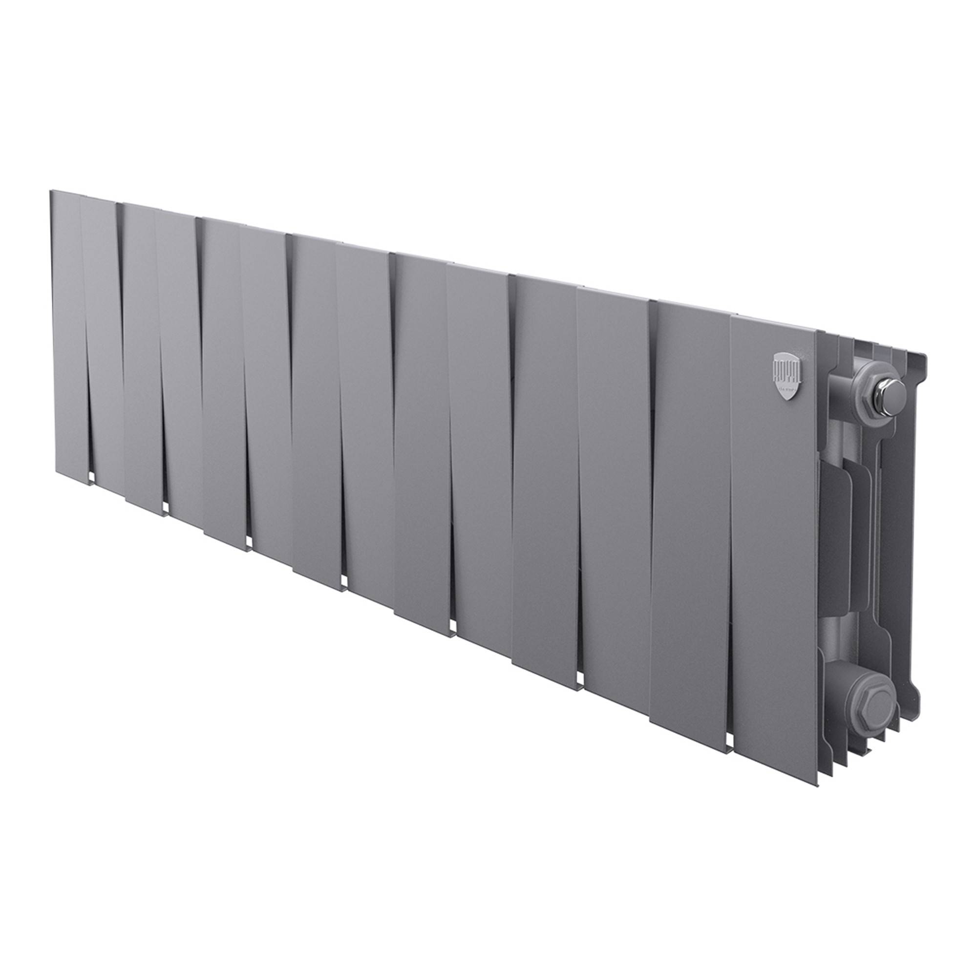 Радиатор биметаллический Royal Thermo PianoForte 200 Серебристый 14 секций боковое подключение НС-1682311