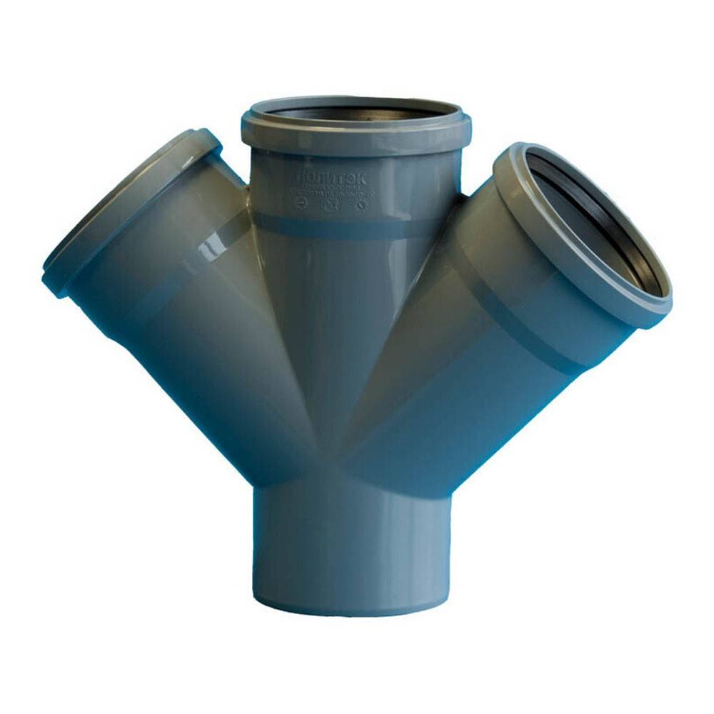 Крестовина одноплоскостная Политэк 110x110x110 мм 45° 111111045