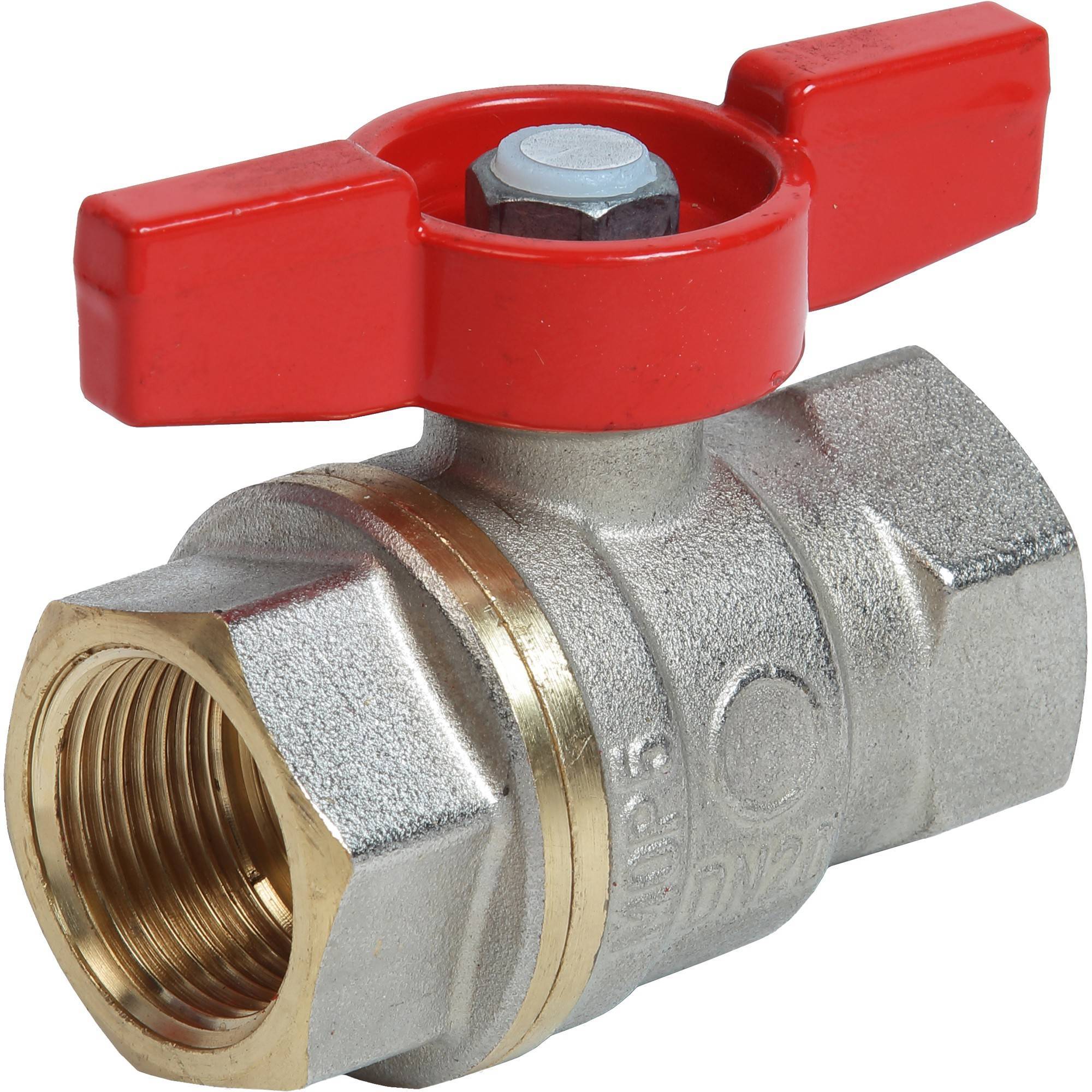 Кран шаровой Giacomini DADO 3/8 ВР-ВР усиленный полнопроходной ручка-бабочка R951X022