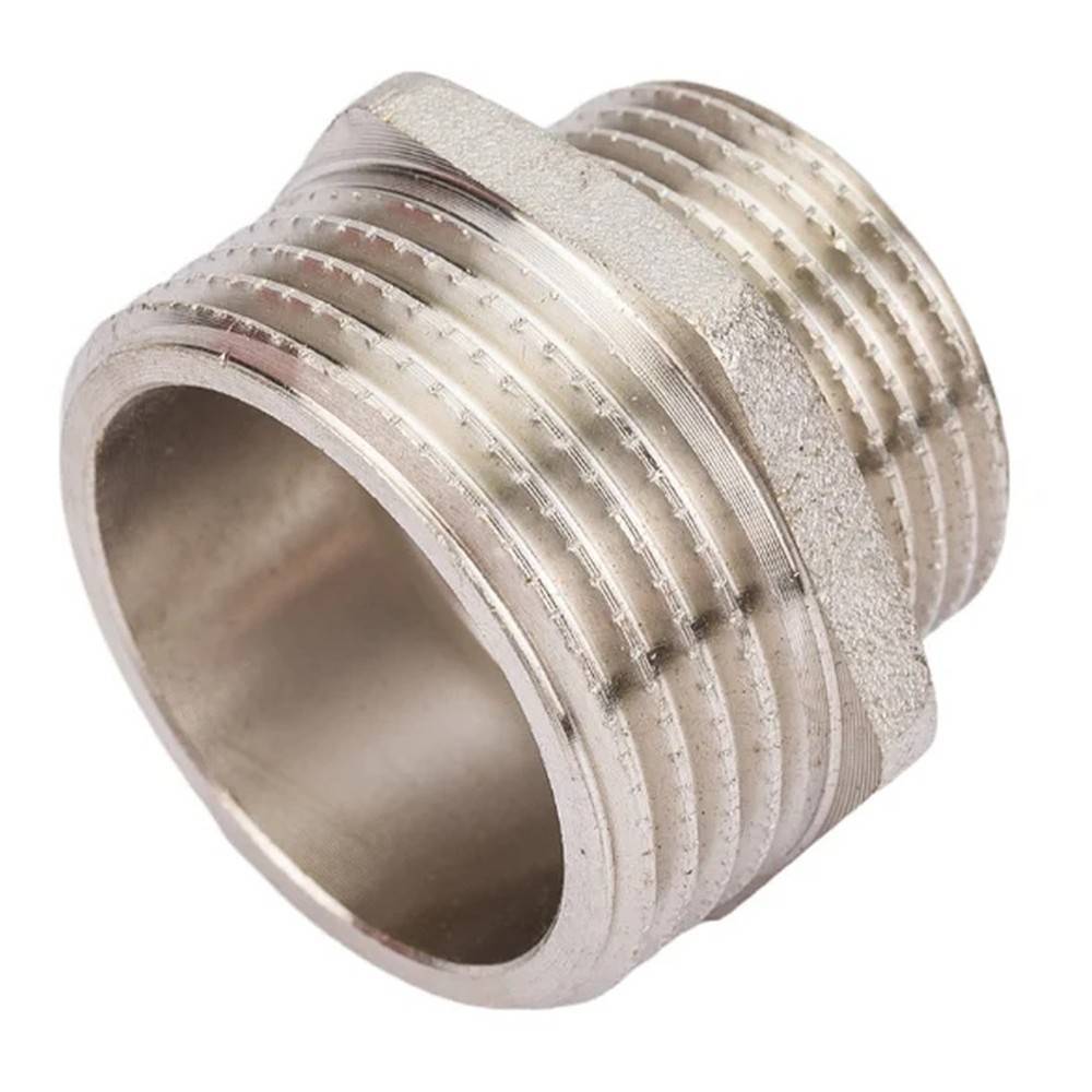 Ниппель переходной STI латунный никелированный 1x3/4 НР 1645362